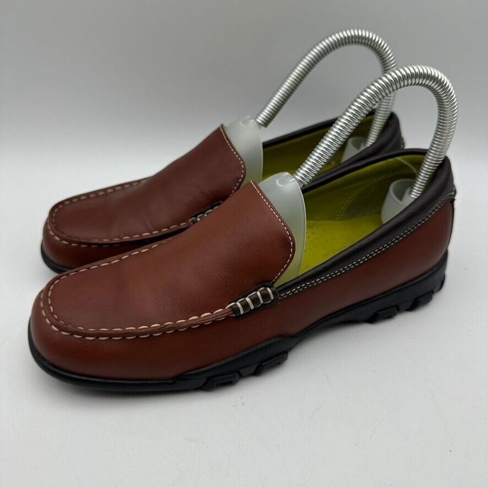 Cole Haan Meribel D18042 Moc Loafers Shoes Womens US 6.5B Brown Leather Slip-On
